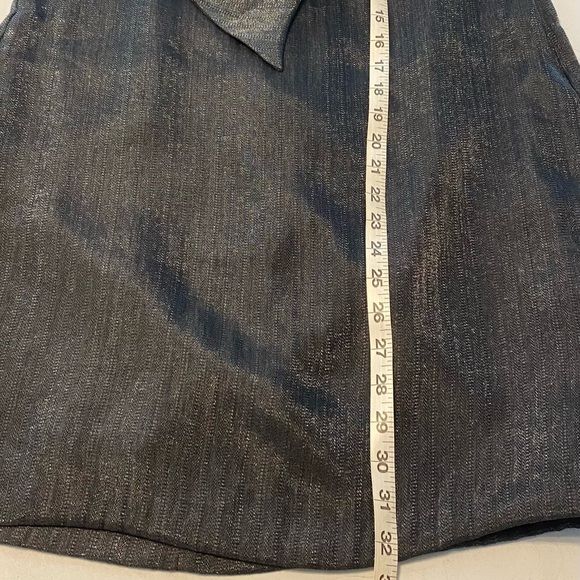 🆕 Express Womens Strapless Gray Metallic Bow Formal Party Cocktail Dress Size 8 - Picture 6 of 8